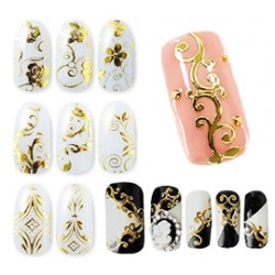 3D наклейки Silver&Gold